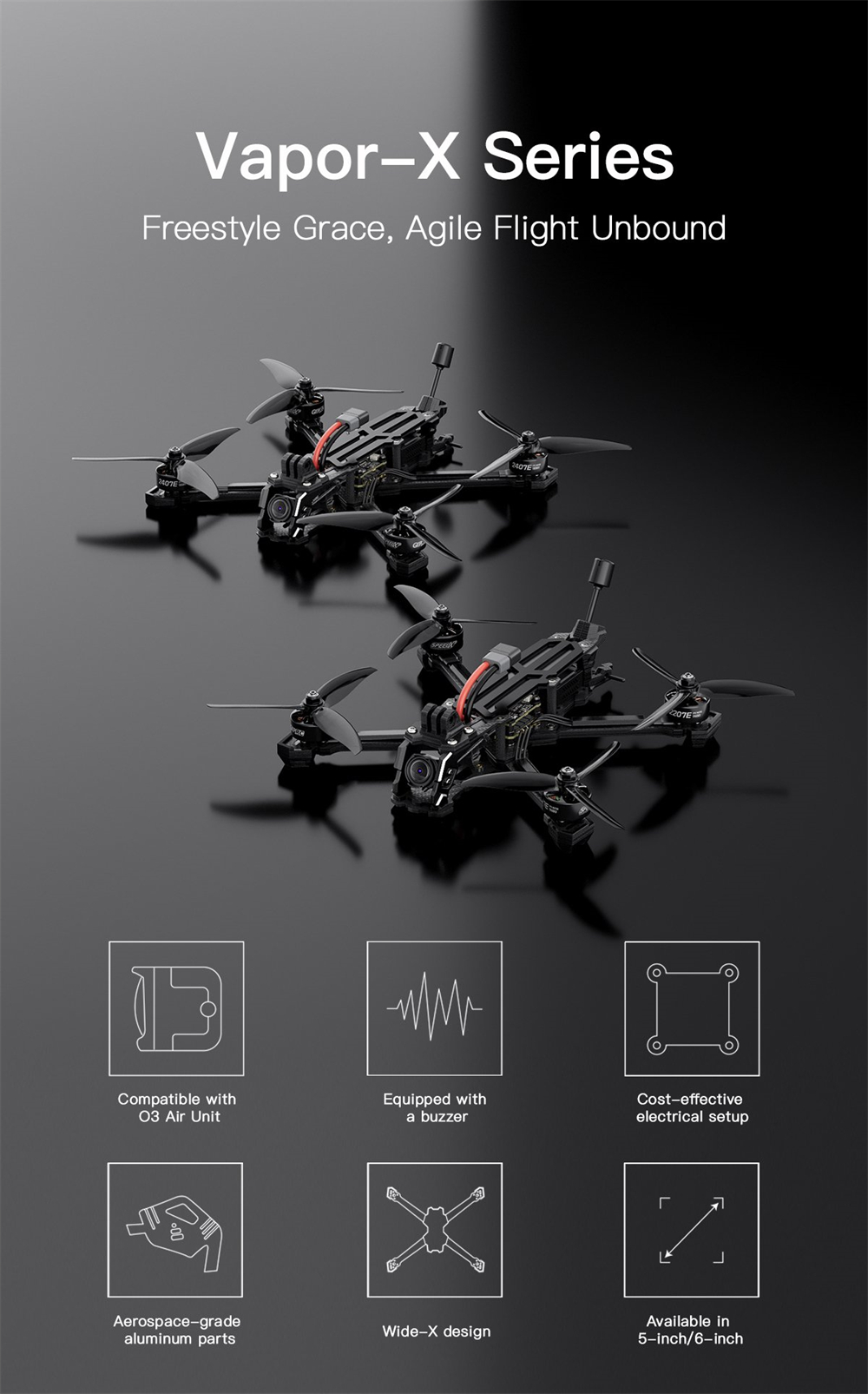 GEPRC-Dampf-X6-DJI-O3-6-Zoll-GPS-Freestyle-RC-FPV-Renn-Drohne-PNP-BNF-mit-Runcam-Link-WASP-2025150-2